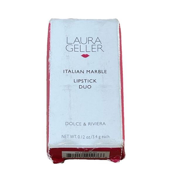 Laura Geller Other - Laura Geller Italian Marble Lipstick Duo 2 Pack Dolce & Riviera New Old Stock